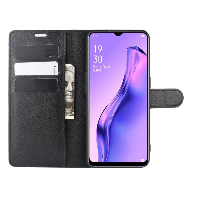 For Oppo A8 Litchi Texture Horizontal Flip Protective Case with Holder & Card Slots & Wallet