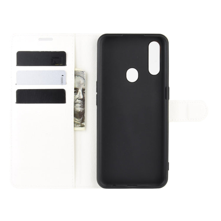 For Oppo A8 Litchi Texture Horizontal Flip Protective Case with Holder & Card Slots & Wallet