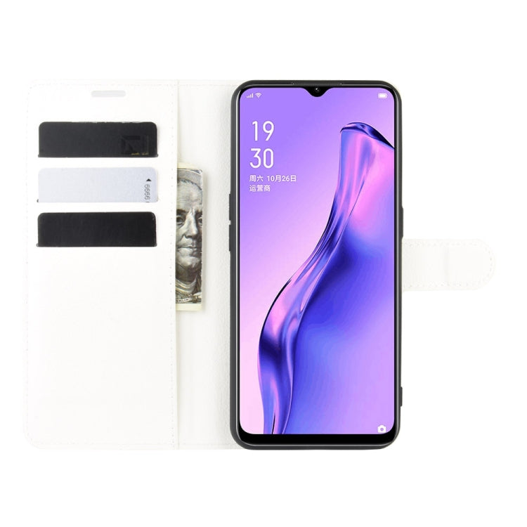 For Oppo A8 Litchi Texture Horizontal Flip Protective Case with Holder & Card Slots & Wallet