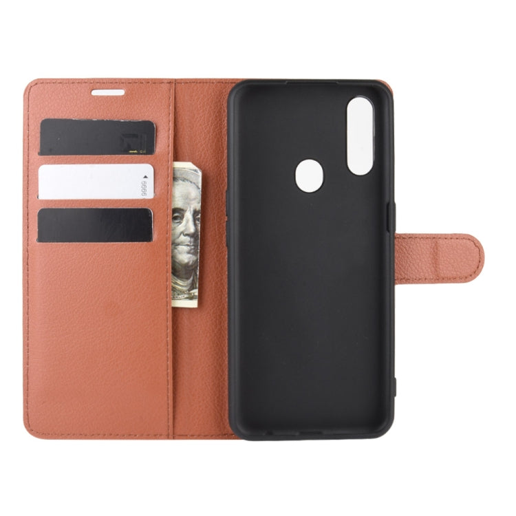 For Oppo A8 Litchi Texture Horizontal Flip Protective Case with Holder & Card Slots & Wallet