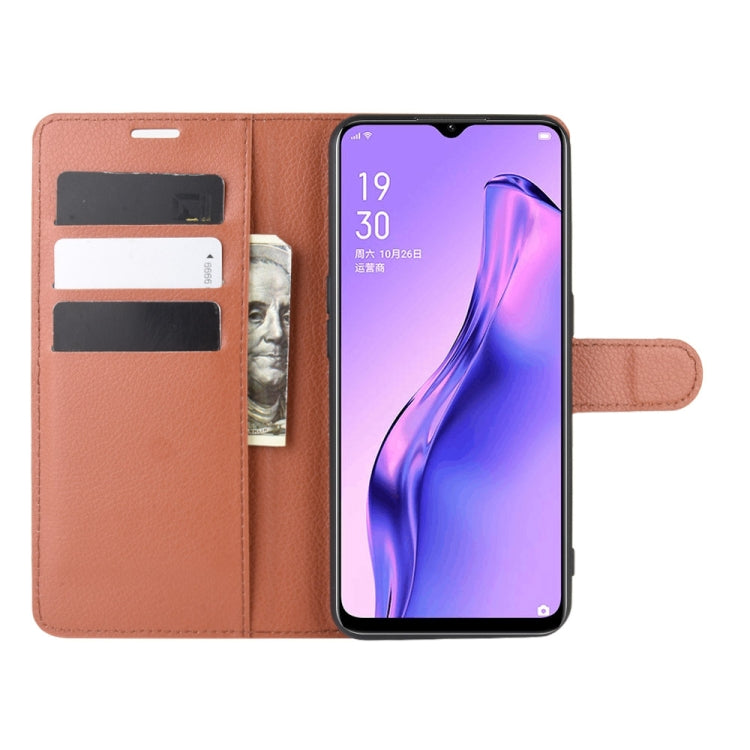 For Oppo A8 Litchi Texture Horizontal Flip Protective Case with Holder & Card Slots & Wallet