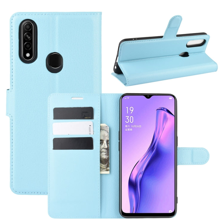 For Oppo A8 Litchi Texture Horizontal Flip Protective Case with Holder & Card Slots & Wallet