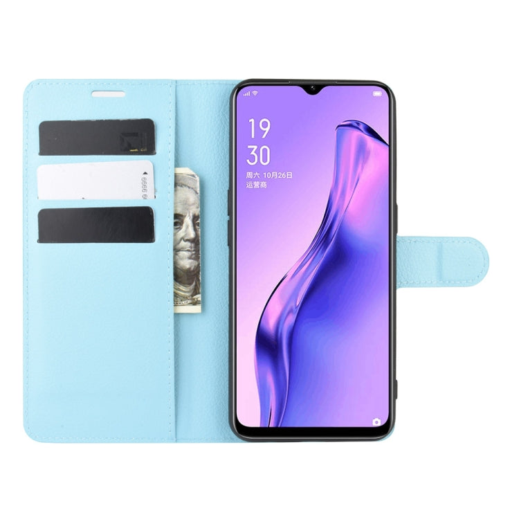For Oppo A8 Litchi Texture Horizontal Flip Protective Case with Holder & Card Slots & Wallet