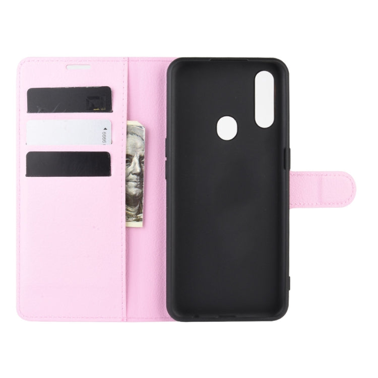 For Oppo A8 Litchi Texture Horizontal Flip Protective Case with Holder & Card Slots & Wallet