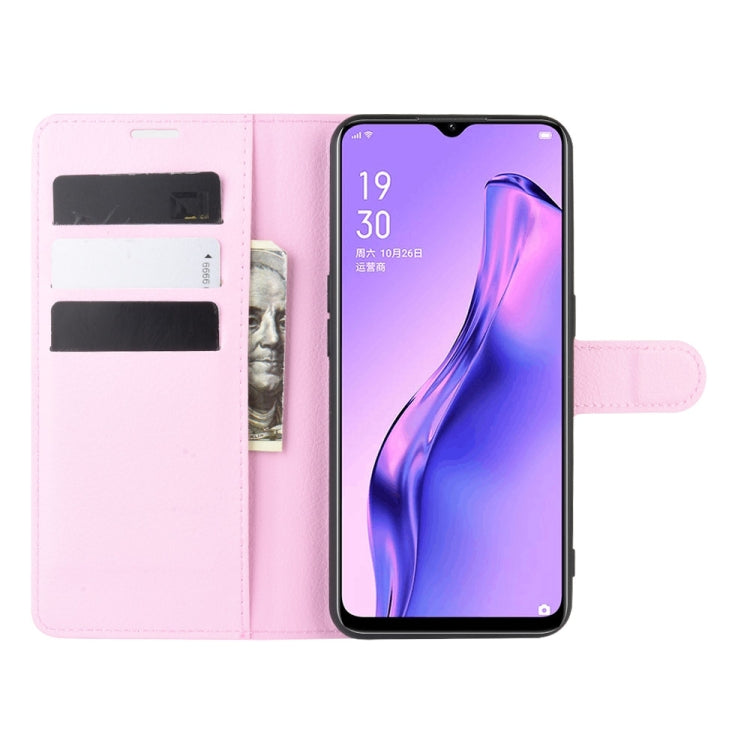 For Oppo A8 Litchi Texture Horizontal Flip Protective Case with Holder & Card Slots & Wallet