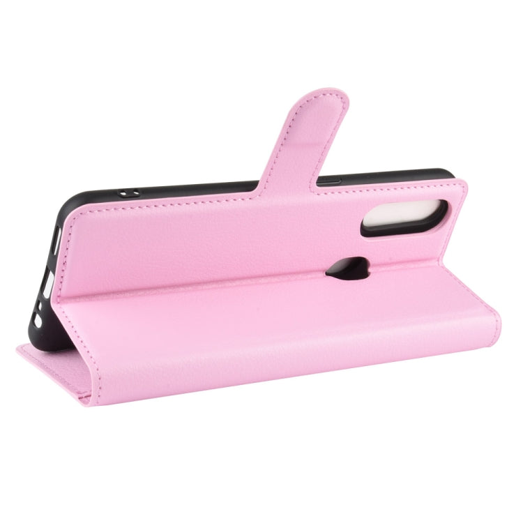 For Oppo A8 Litchi Texture Horizontal Flip Protective Case with Holder & Card Slots & Wallet