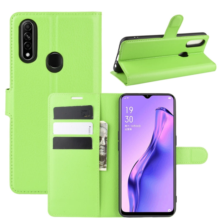 For Oppo A8 Litchi Texture Horizontal Flip Protective Case with Holder & Card Slots & Wallet