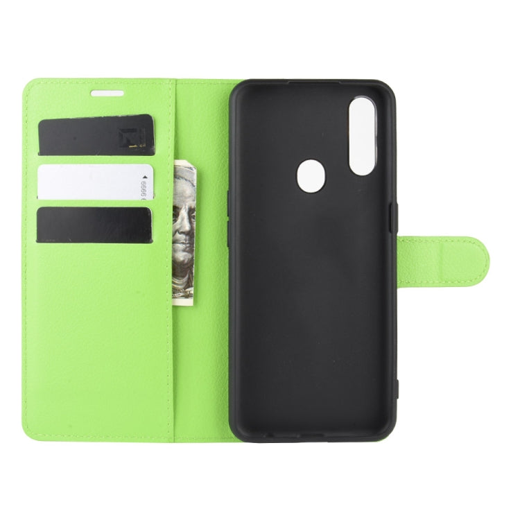 For Oppo A8 Litchi Texture Horizontal Flip Protective Case with Holder & Card Slots & Wallet