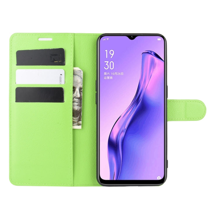 For Oppo A8 Litchi Texture Horizontal Flip Protective Case with Holder & Card Slots & Wallet