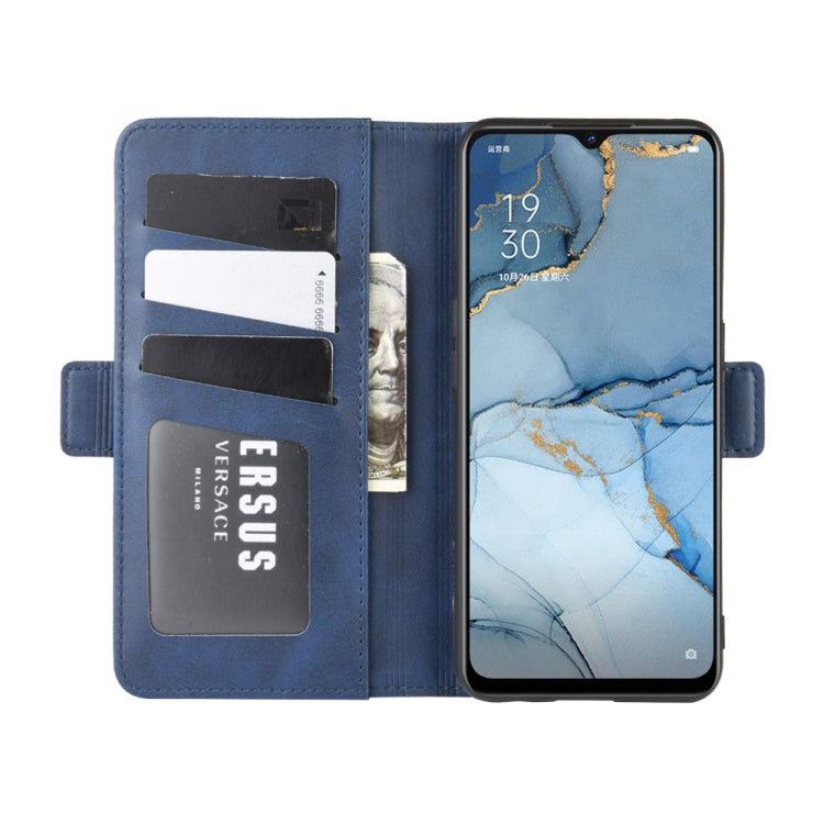 For OPPO A8 Dual-side Magnetic Buckle Horizontal Flip Leather Case with Holder & Card Slots & Wallet & Photo Frame