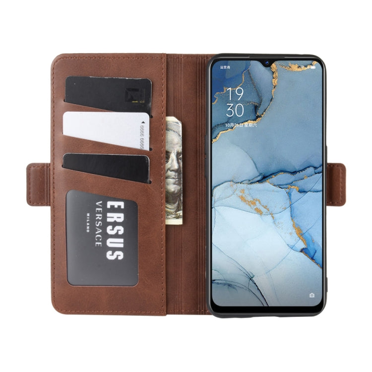For OPPO A8 Dual-side Magnetic Buckle Horizontal Flip Leather Case with Holder & Card Slots & Wallet & Photo Frame