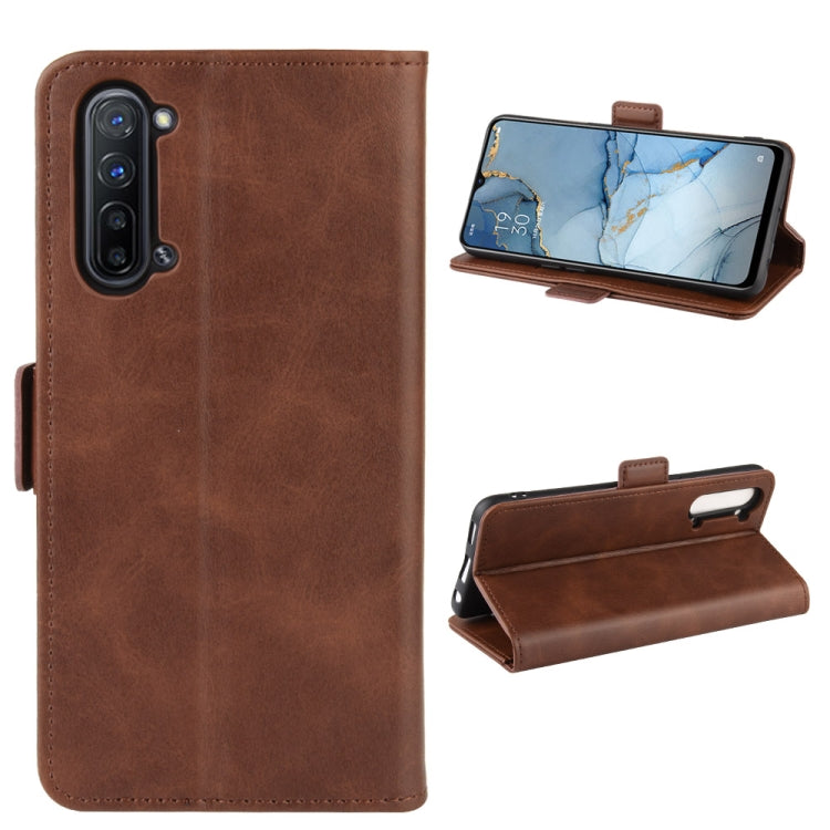 For OPPO A8 Dual-side Magnetic Buckle Horizontal Flip Leather Case with Holder & Card Slots & Wallet & Photo Frame