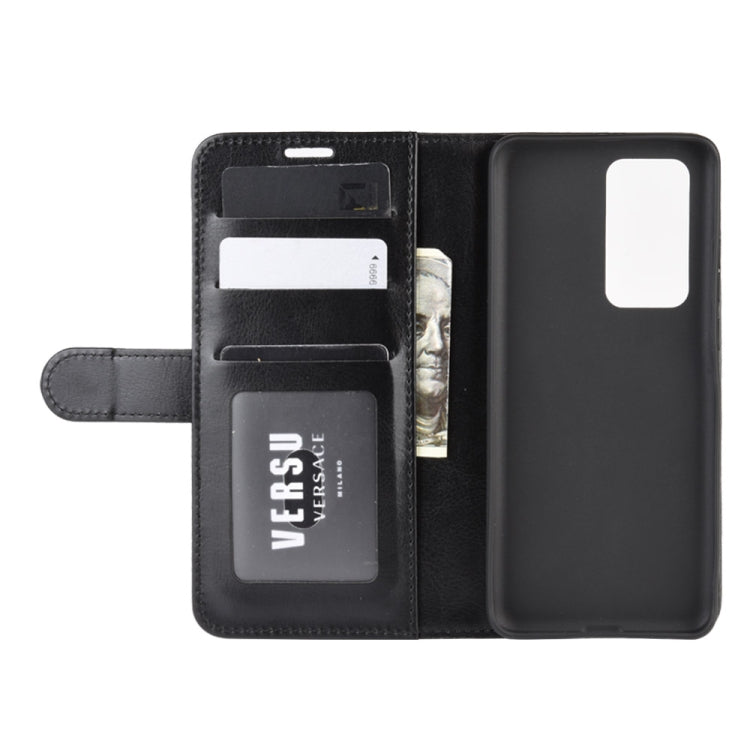 For Huawei P40 Pro R64 Texture Single Horizontal Flip Protective Case with Holder & Card Slots & Wallet& Photo Frame