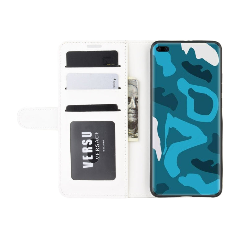 For Huawei P40 Pro R64 Texture Single Horizontal Flip Protective Case with Holder & Card Slots & Wallet& Photo Frame