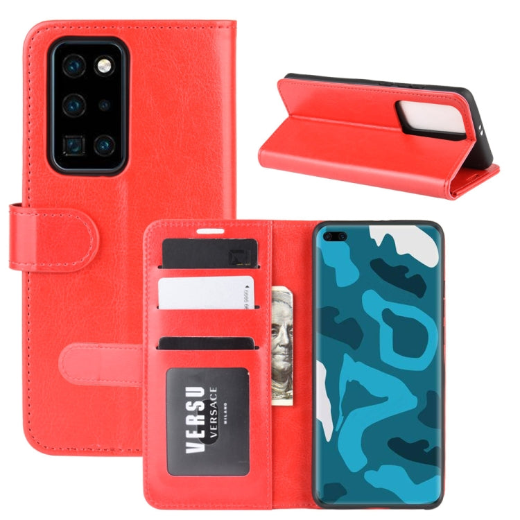 For Huawei P40 Pro R64 Texture Single Horizontal Flip Protective Case with Holder & Card Slots & Wallet& Photo Frame