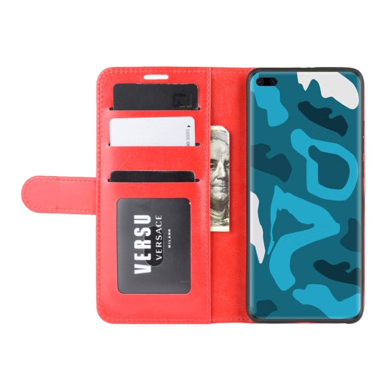 For Huawei P40 Pro R64 Texture Single Horizontal Flip Protective Case with Holder & Card Slots & Wallet& Photo Frame