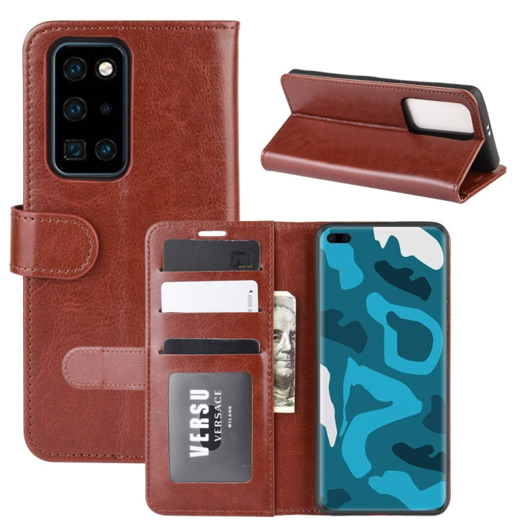 For Huawei P40 Pro R64 Texture Single Horizontal Flip Protective Case with Holder & Card Slots & Wallet& Photo Frame