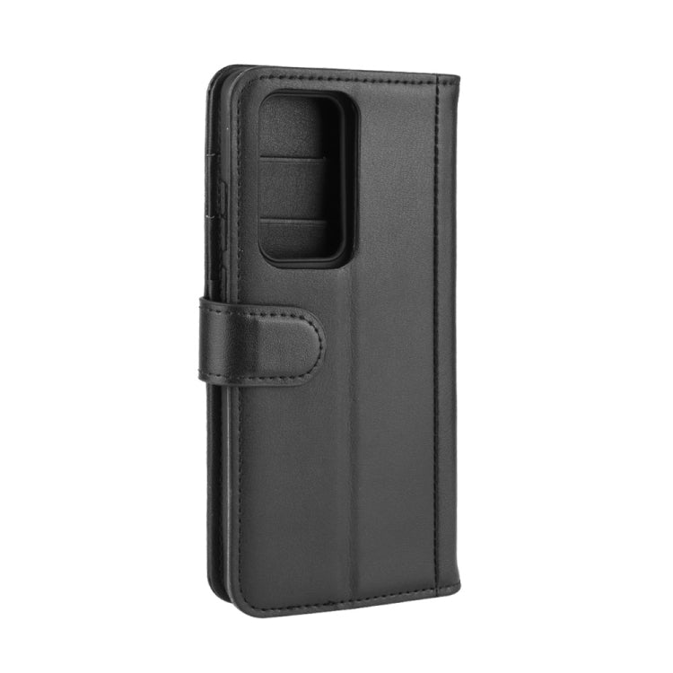For Huawei P40 Pro Horizontal Flip Genuine Leather Case with Holder & Card Slots & Wallet