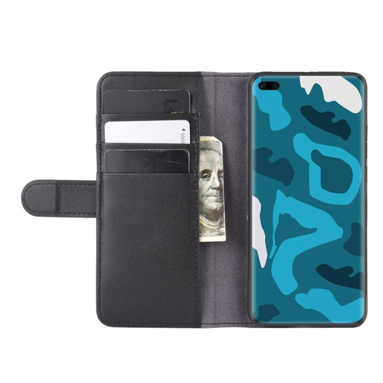 For Huawei P40 Pro Horizontal Flip Genuine Leather Case with Holder & Card Slots & Wallet