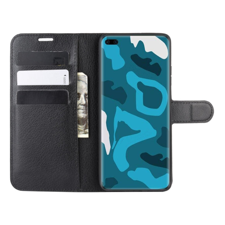 For Huawei P40 Pro Litchi Texture Horizontal Flip Protective Case with Holder & Card Slots & Wallet