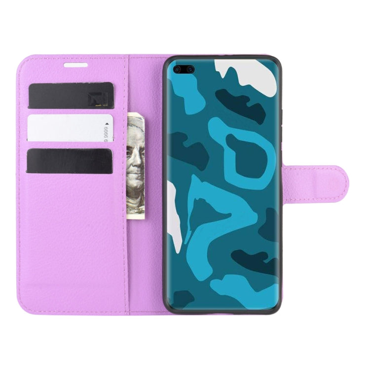 For Huawei P40 Pro Litchi Texture Horizontal Flip Protective Case with Holder & Card Slots & Wallet