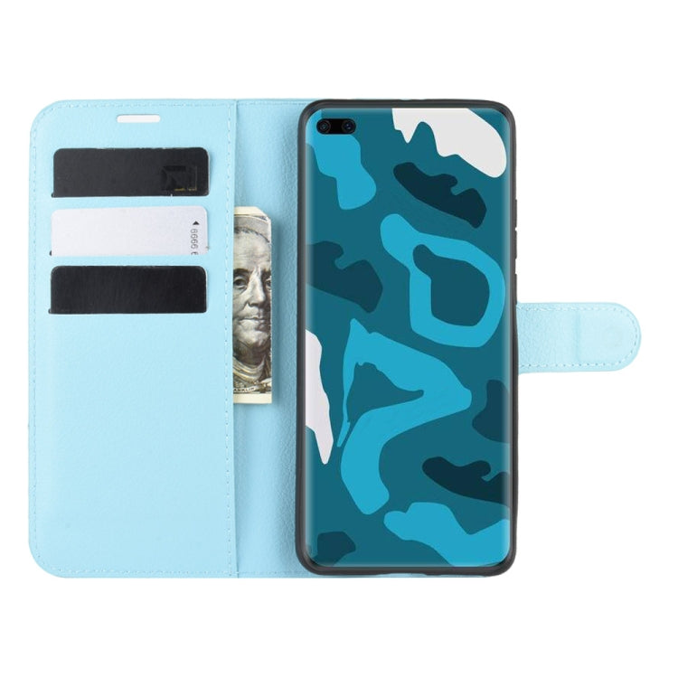 For Huawei P40 Pro Litchi Texture Horizontal Flip Protective Case with Holder & Card Slots & Wallet