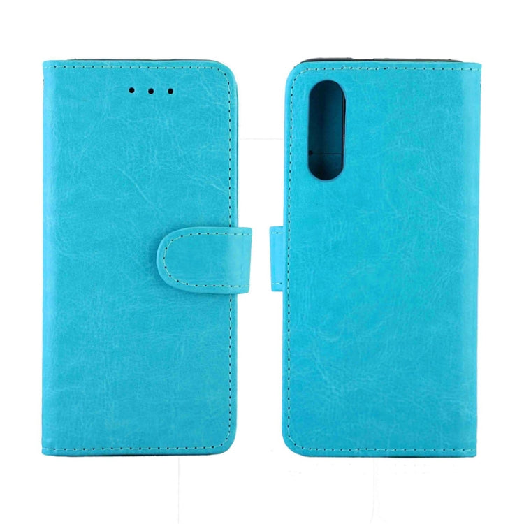 For Xiaomi Mi 9 Pro Crazy Horse Texture Leather Horizontal Flip Protective Case with Holder & Card Slots & Wallet & Photo Frame(Baby Blue)
