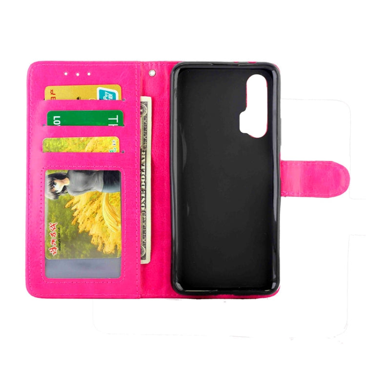 For Huawei Nova 6 Crazy Horse Texture Leather Horizontal Flip Protective Case with Holder & Card Slots & Wallet & Photo Frame