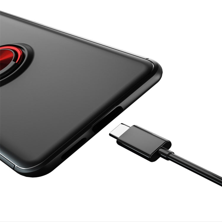 For Vivo X30 Metal Ring Holder 360 Degree Rotating TPU Case