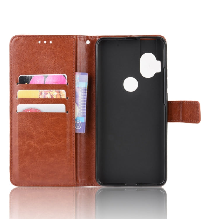For Motorola One Hyper Retro Crazy Horse Texture Horizontal Flip Leather Case with Holder & Card Slots & Photo Frame