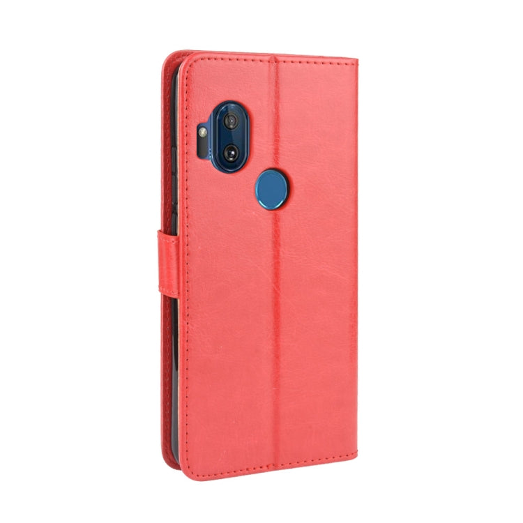 For Motorola One Hyper Retro Crazy Horse Texture Horizontal Flip Leather Case with Holder & Card Slots & Photo Frame