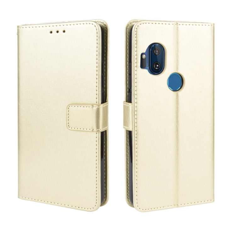 For Motorola One Hyper Retro Crazy Horse Texture Horizontal Flip Leather Case with Holder & Card Slots & Photo Frame
