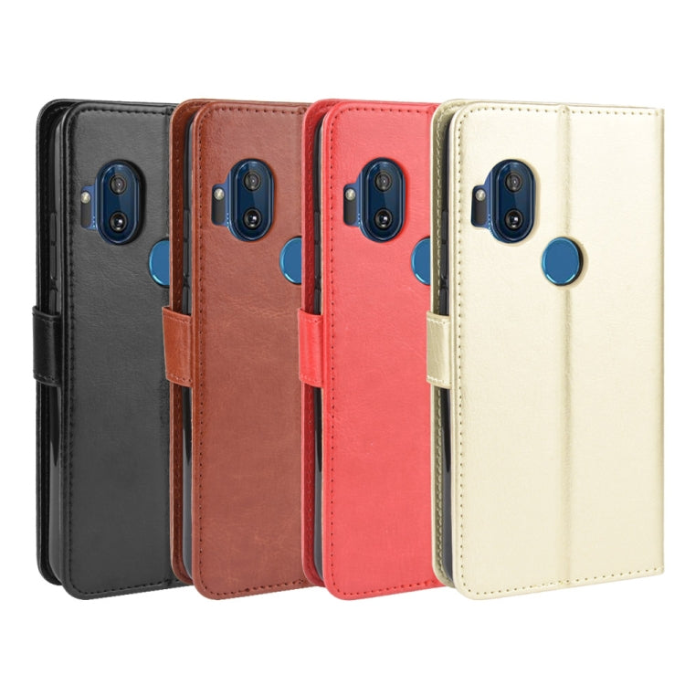 For Motorola One Hyper Retro Crazy Horse Texture Horizontal Flip Leather Case with Holder & Card Slots & Photo Frame