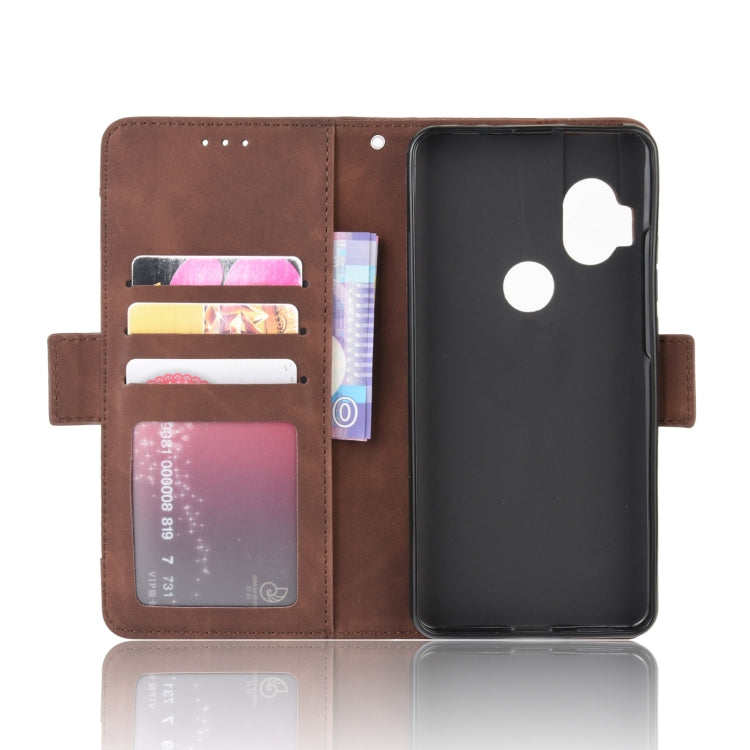For Motorola One Hyper Wallet Style Skin Feel Calf Pattern Leather Case with Separate Card Slots & Holder & Wallet & Photo Frame
