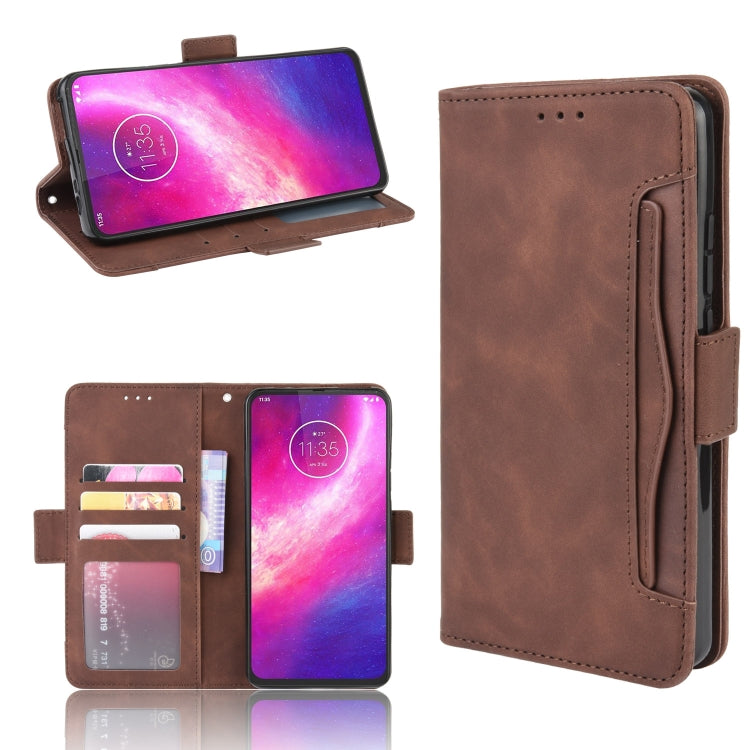 For Motorola One Hyper Wallet Style Skin Feel Calf Pattern Leather Case with Separate Card Slots & Holder & Wallet & Photo Frame
