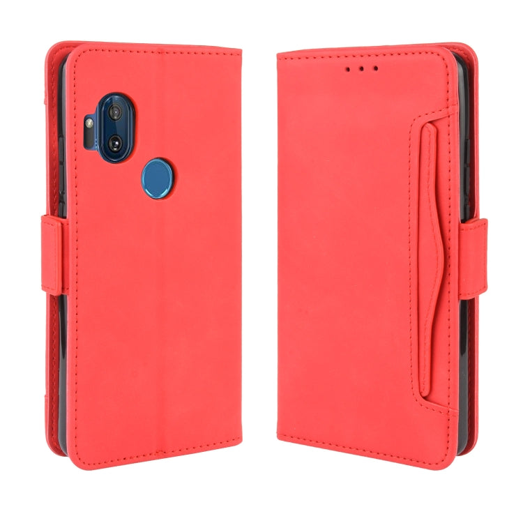 For Motorola One Hyper Wallet Style Skin Feel Calf Pattern Leather Case with Separate Card Slots & Holder & Wallet & Photo Frame