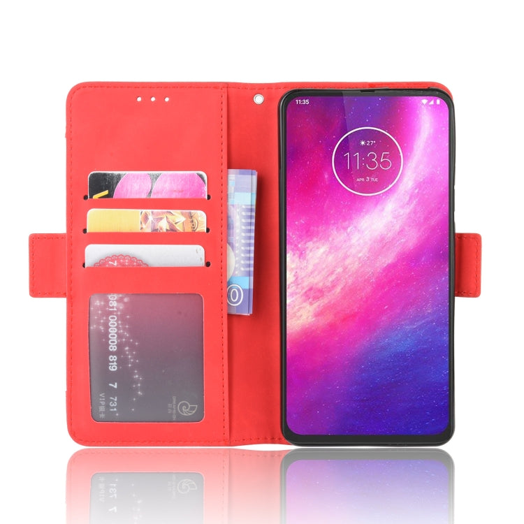 For Motorola One Hyper Wallet Style Skin Feel Calf Pattern Leather Case with Separate Card Slots & Holder & Wallet & Photo Frame