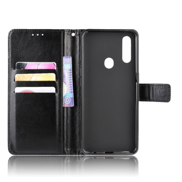 For Oppo A8 Retro Crazy Horse Texture Horizontal Flip Leather Case with Holder & Card Slots & Photo Frame
