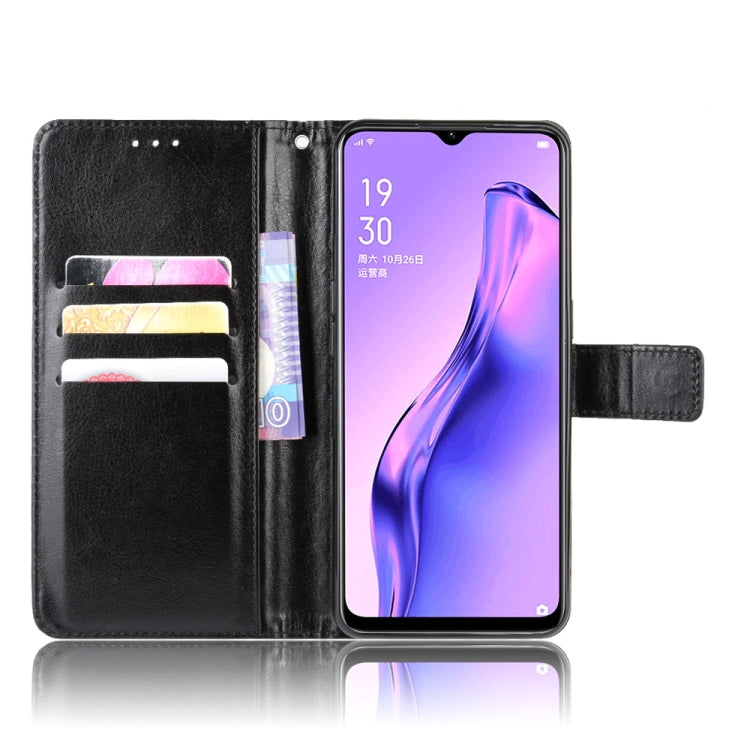 For Oppo A8 Retro Crazy Horse Texture Horizontal Flip Leather Case with Holder & Card Slots & Photo Frame