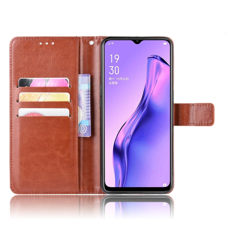For Oppo A8 Retro Crazy Horse Texture Horizontal Flip Leather Case with Holder & Card Slots & Photo Frame