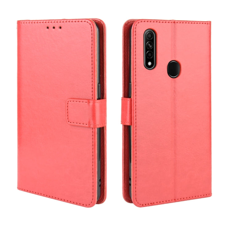 For Oppo A8 Retro Crazy Horse Texture Horizontal Flip Leather Case with Holder & Card Slots & Photo Frame