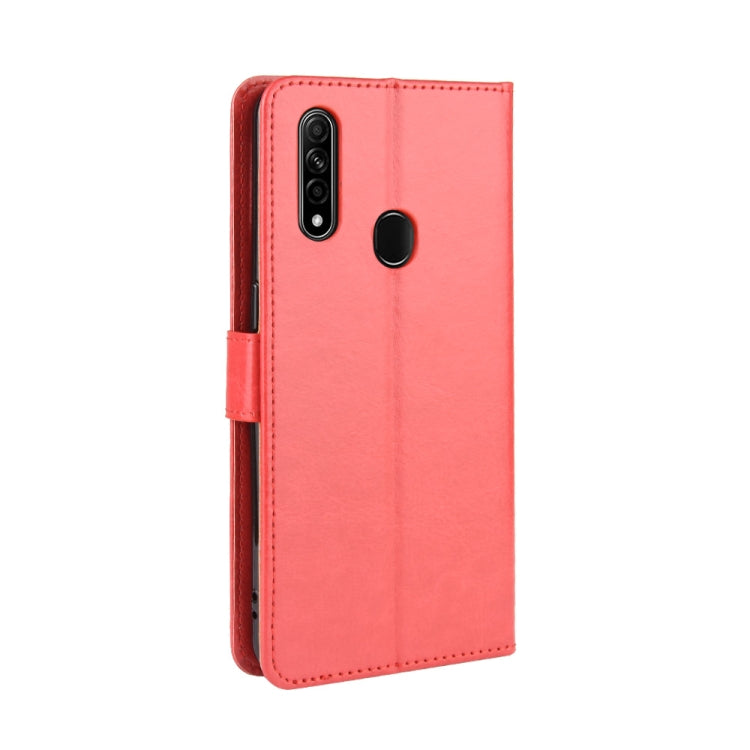 For Oppo A8 Retro Crazy Horse Texture Horizontal Flip Leather Case with Holder & Card Slots & Photo Frame