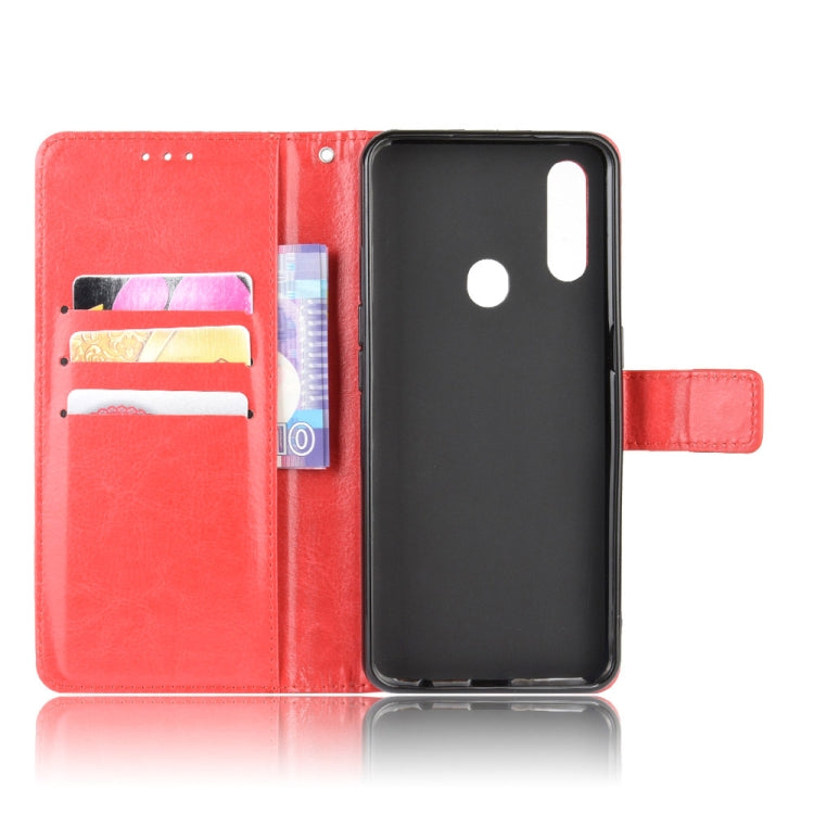 For Oppo A8 Retro Crazy Horse Texture Horizontal Flip Leather Case with Holder & Card Slots & Photo Frame