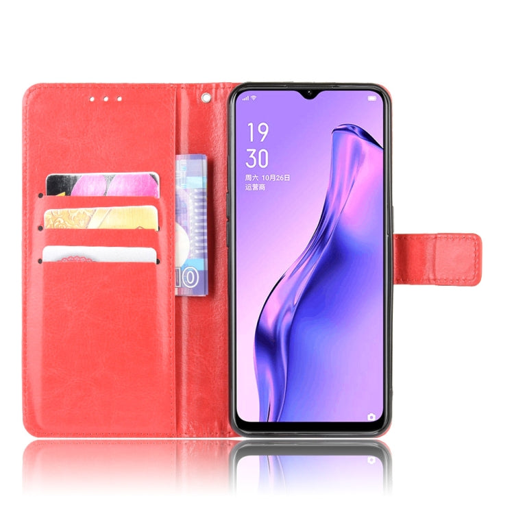 For Oppo A8 Retro Crazy Horse Texture Horizontal Flip Leather Case with Holder & Card Slots & Photo Frame