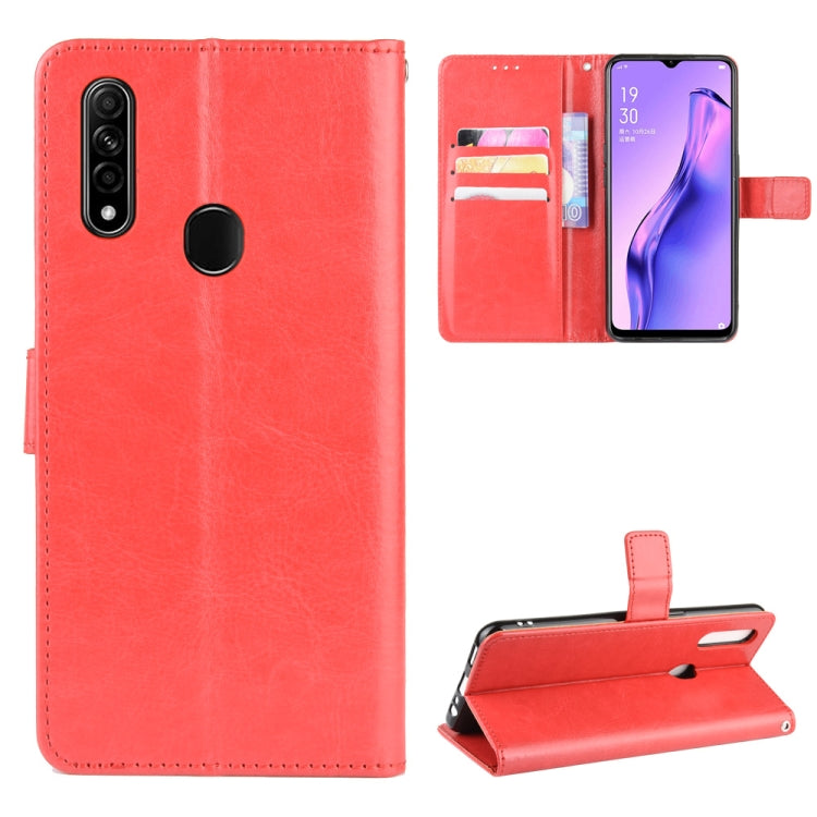 For Oppo A8 Retro Crazy Horse Texture Horizontal Flip Leather Case with Holder & Card Slots & Photo Frame