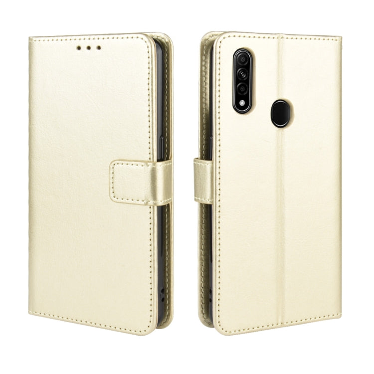 For Oppo A8 Retro Crazy Horse Texture Horizontal Flip Leather Case with Holder & Card Slots & Photo Frame