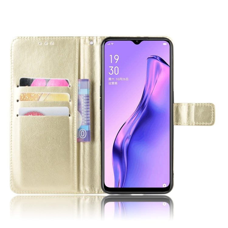 For Oppo A8 Retro Crazy Horse Texture Horizontal Flip Leather Case with Holder & Card Slots & Photo Frame