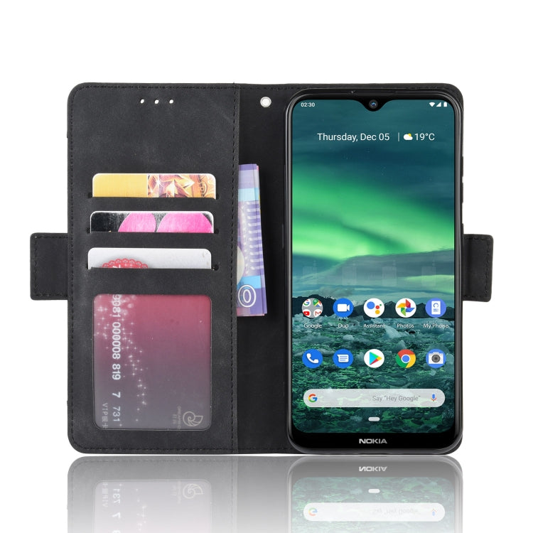 For Nokia 2.3 Wallet Style Skin Feel Calf Pattern Leather Case with Separate Card Slots & Holder & Wallet & Photo Frame