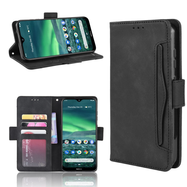 For Nokia 2.3 Wallet Style Skin Feel Calf Pattern Leather Case with Separate Card Slots & Holder & Wallet & Photo Frame