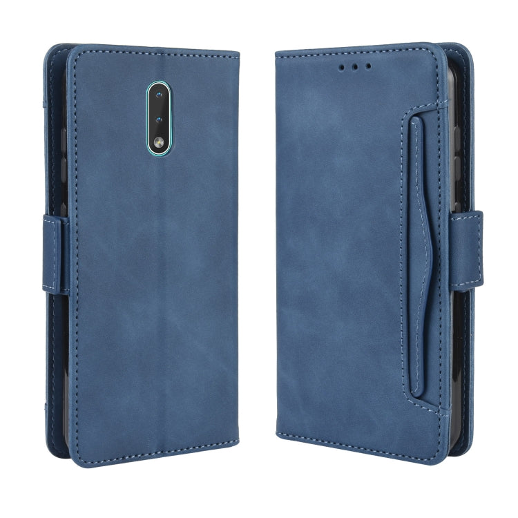 For Nokia 2.3 Wallet Style Skin Feel Calf Pattern Leather Case with Separate Card Slots & Holder & Wallet & Photo Frame